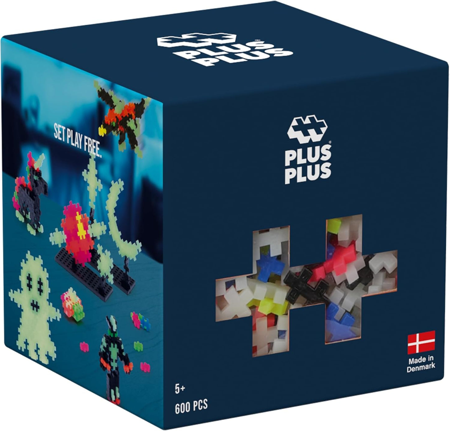 Plus Plus Leuchtsteine in der Packung - 600 Stück 3974, 600 Pieces Glow