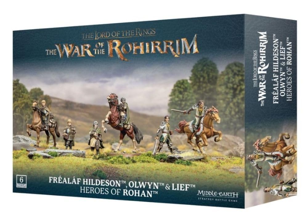 Warhammer Middle Earth - Frealaf Hildeson, Olwyn & Lief, Heros du Rohan