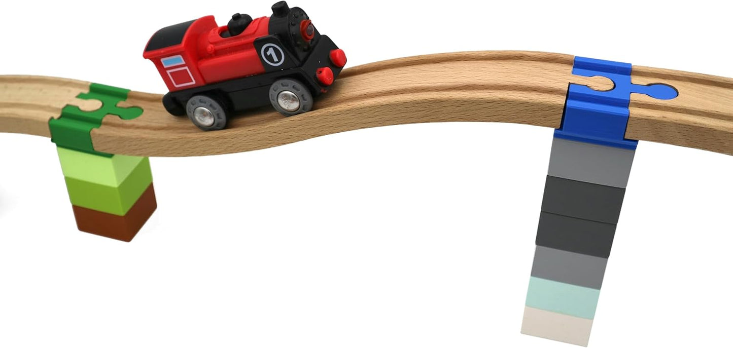 Duplo-Adapter für Holzeisenbahnen, Regenbogen