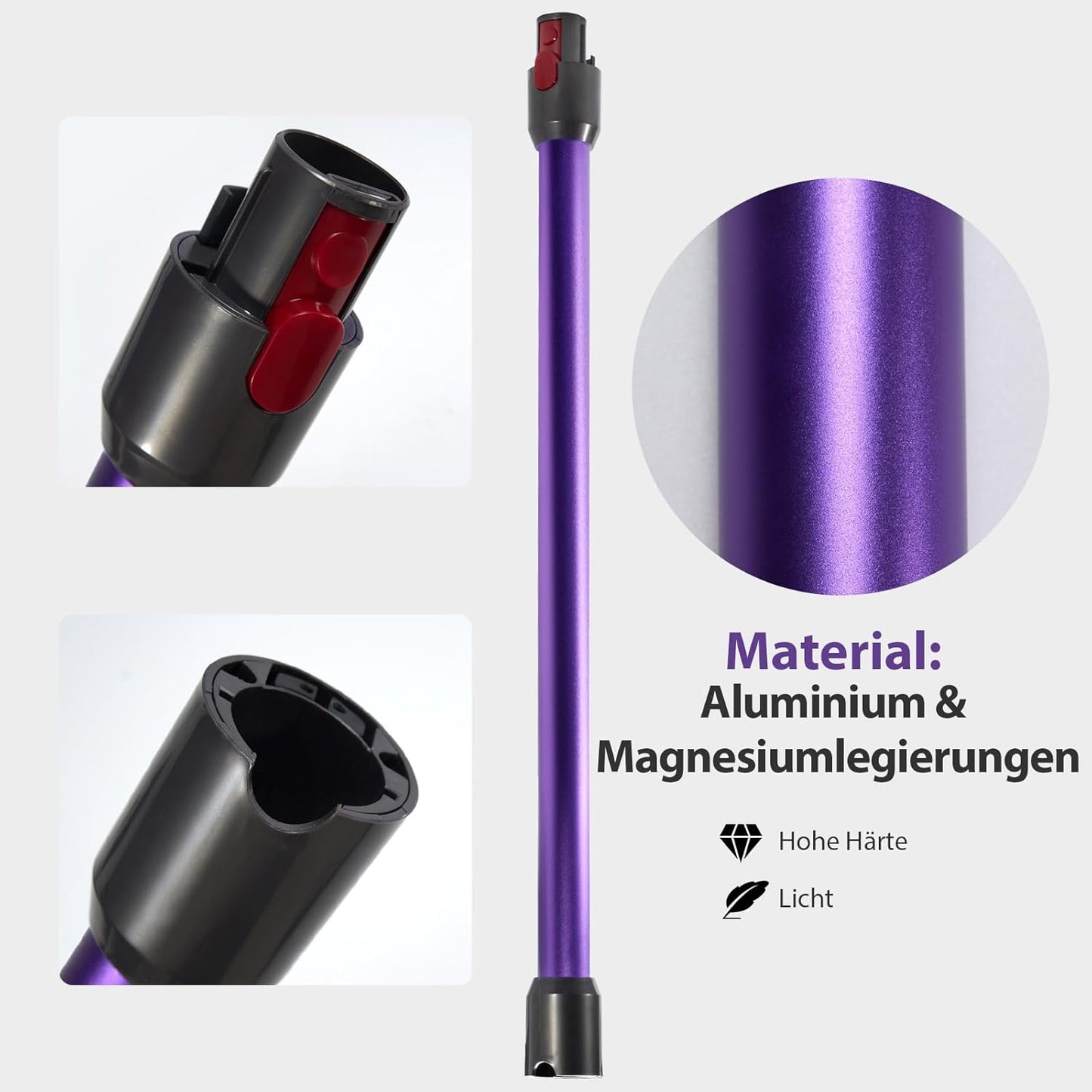 Verlängerungsrohr für Dyson Staubsauger, Lila