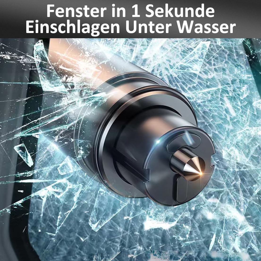 3 Stück Notfall-Sicherheitshammer mit Gurtschneider
