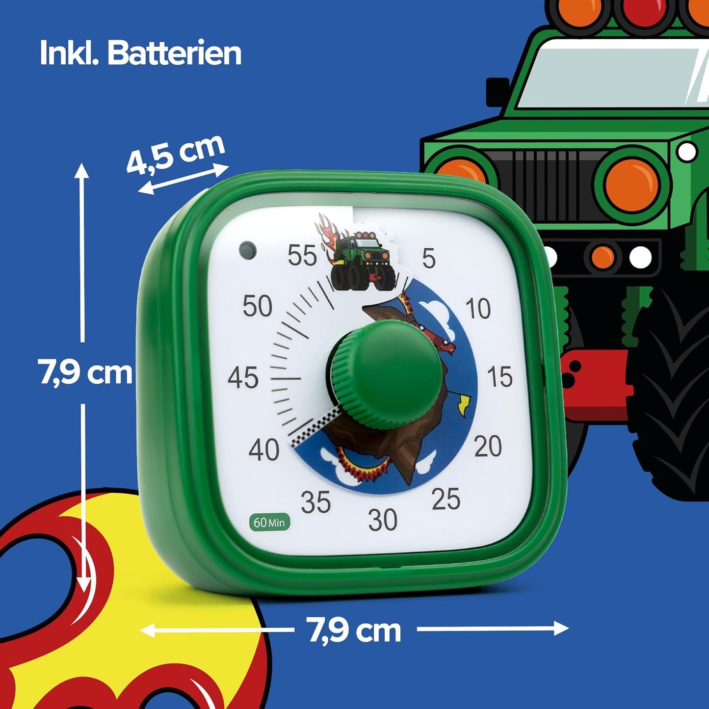 Visueller Timer Tick Tock Truck, Grün