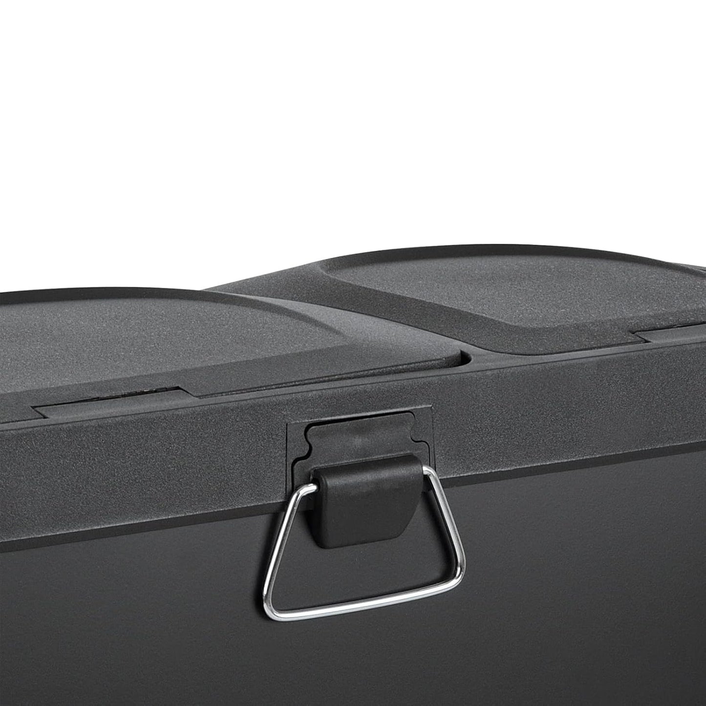 Doppelter Abfalleimer TC2Combo35, Schwarz