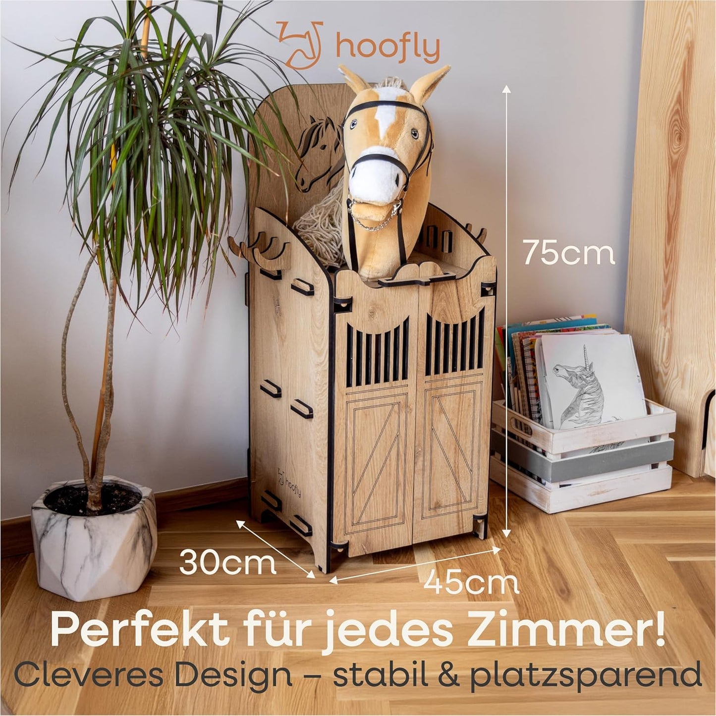 Hobby Horse Stall für Steckenpferd, 1 Pferd