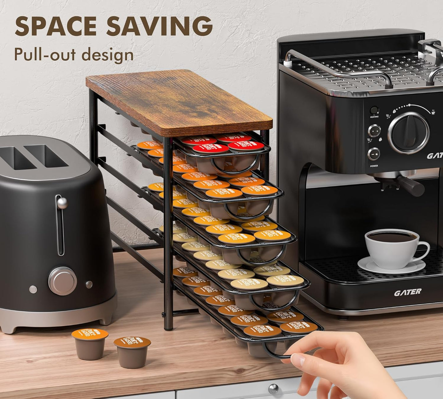 Kapselhalter für Dolce Gusto, für 72 Kapseln