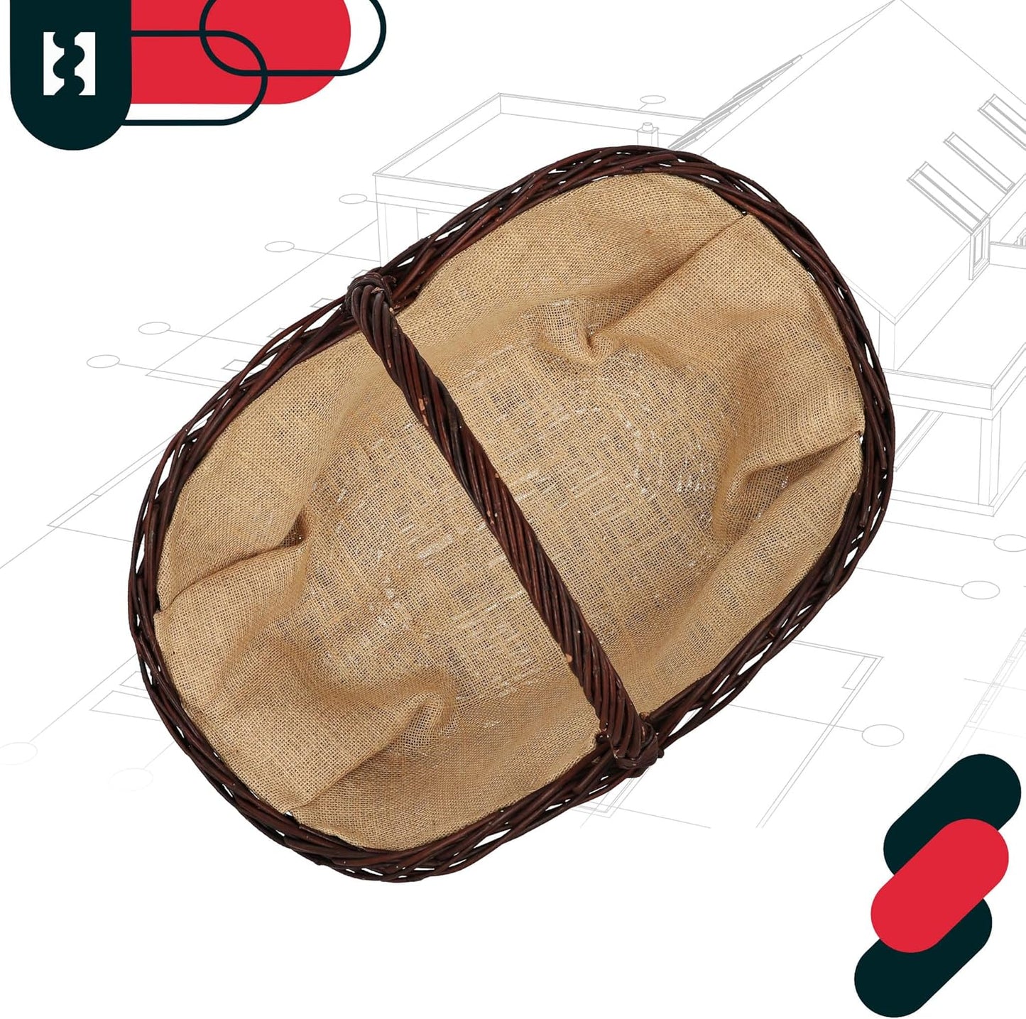 Brennholzkorb mit Henkel
