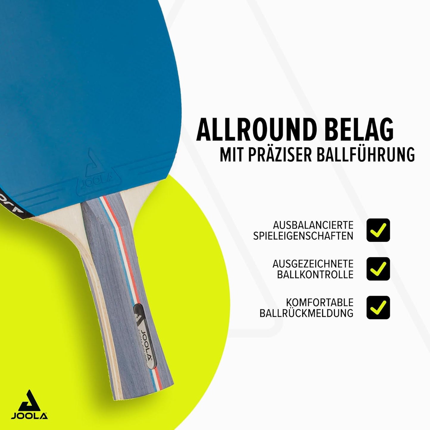 Tischtennisset mit 4 Schlägern und 3 Bällen
