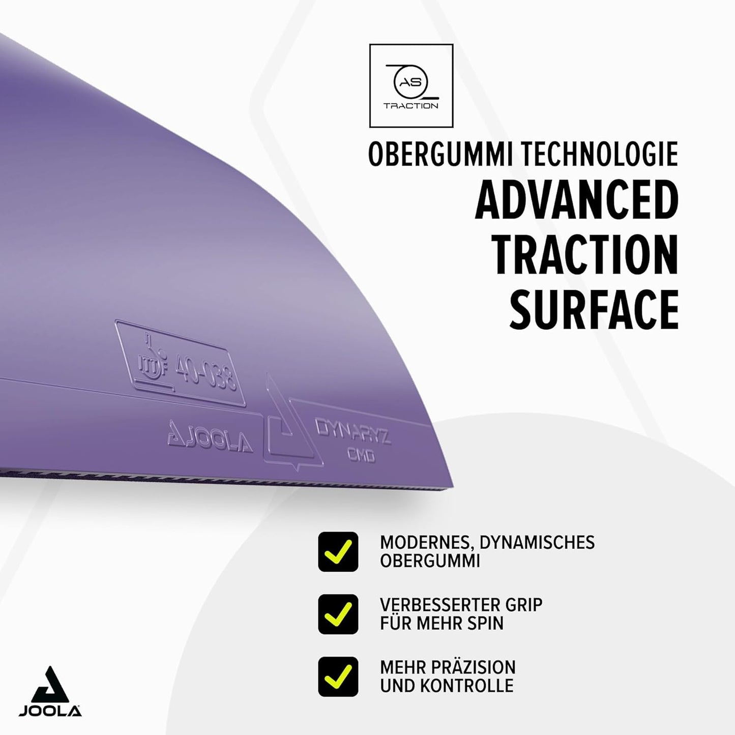 Tischtennis-Belag Dynaryz CMD, Violett 2,3 mm