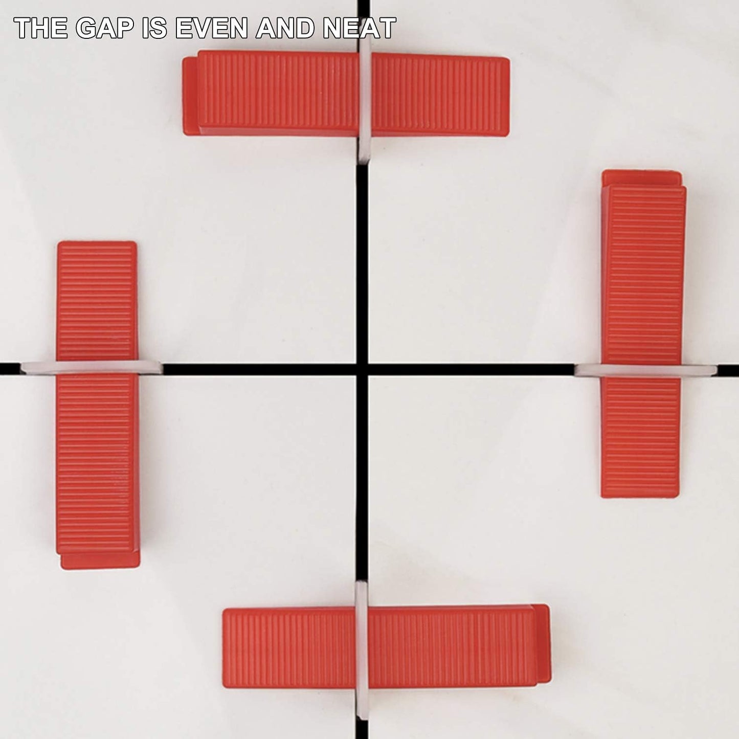 Fliesen Nivelliersystem Set 2 mm (400 Laschen, 100 Keile), 2 Mm