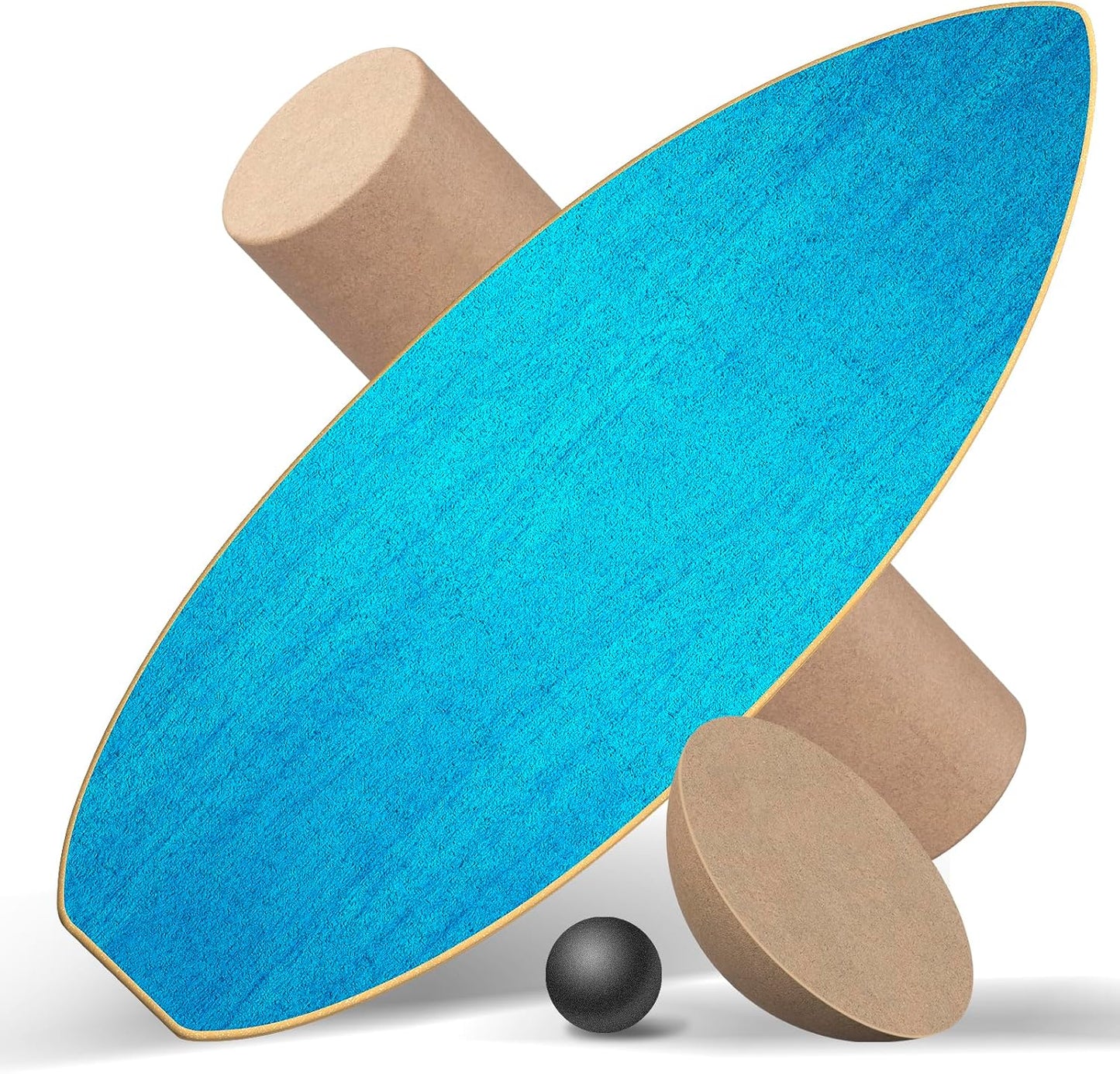 Balance Board Set für Gleichgewichtstraining, Blau