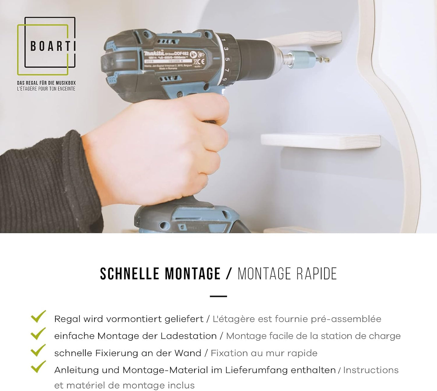das Original Buchstabe F in Grau für Toniebox und Tonies