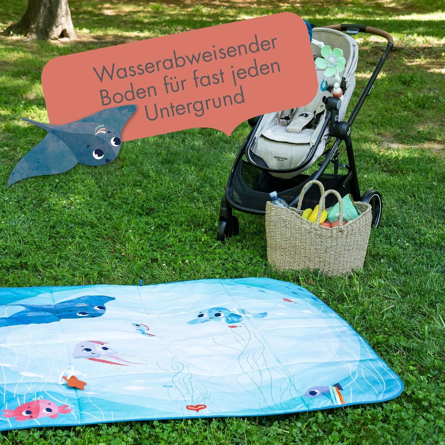 XL Baby Krabbeldecke Super Mat, Treasure The Ocean