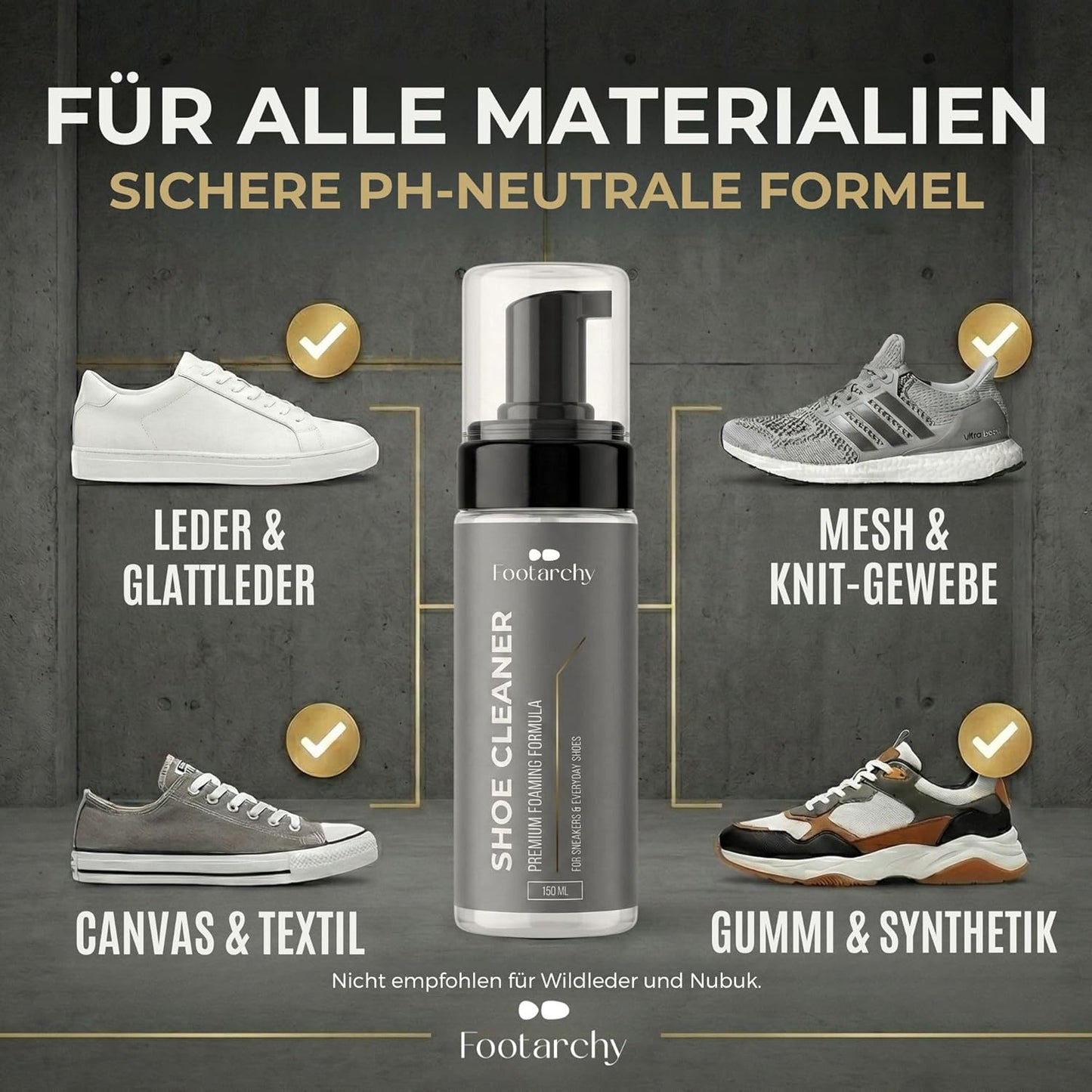 Sneaker-Cleaner-Set mit Bürsten & Mikrofasertuch