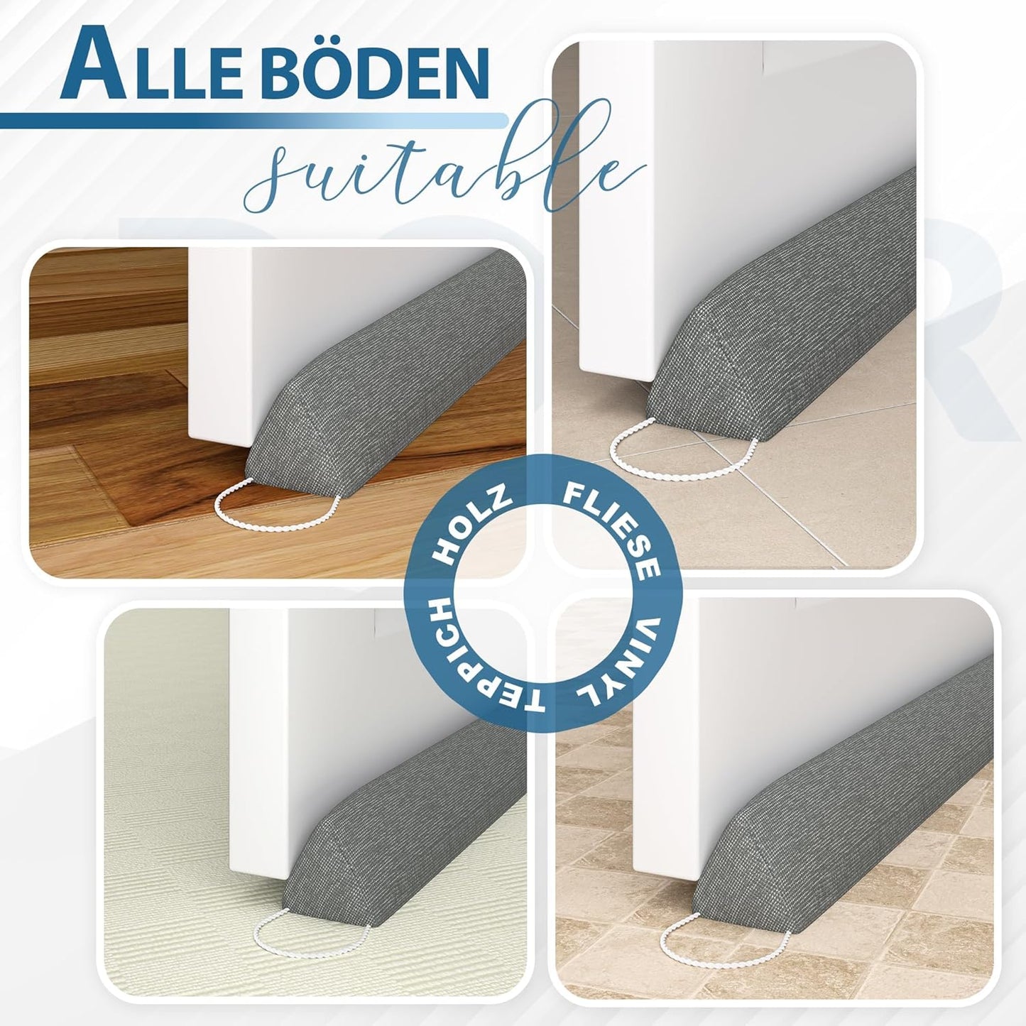 Zugluftstopper für Türen, Gray