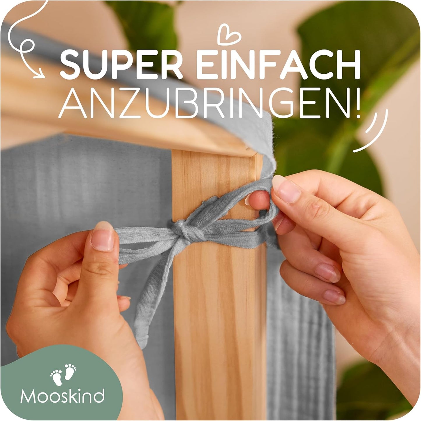 Baldachin, Grau H320 x B135 cm (1er Pack)