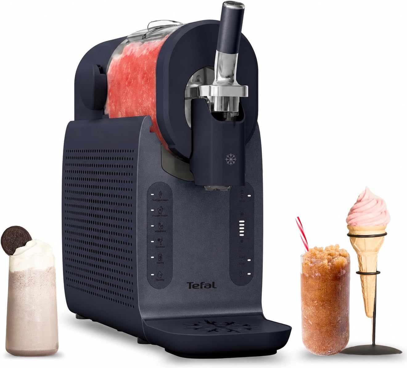 Slush- und Softeismaschine IG8024E0, Instant Softeis- & Slushmaschine inkl. 2 Eisbehälter