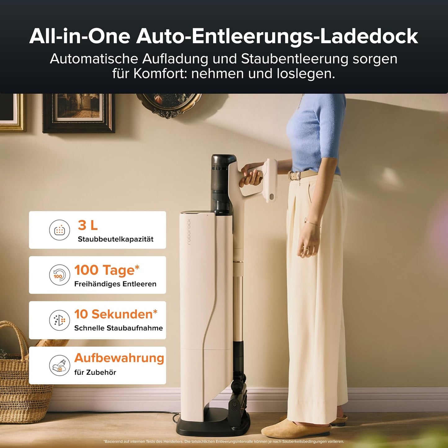H60 Hub Pro Akkustaubsauger mit Absaugstation, H60 Hub Pro