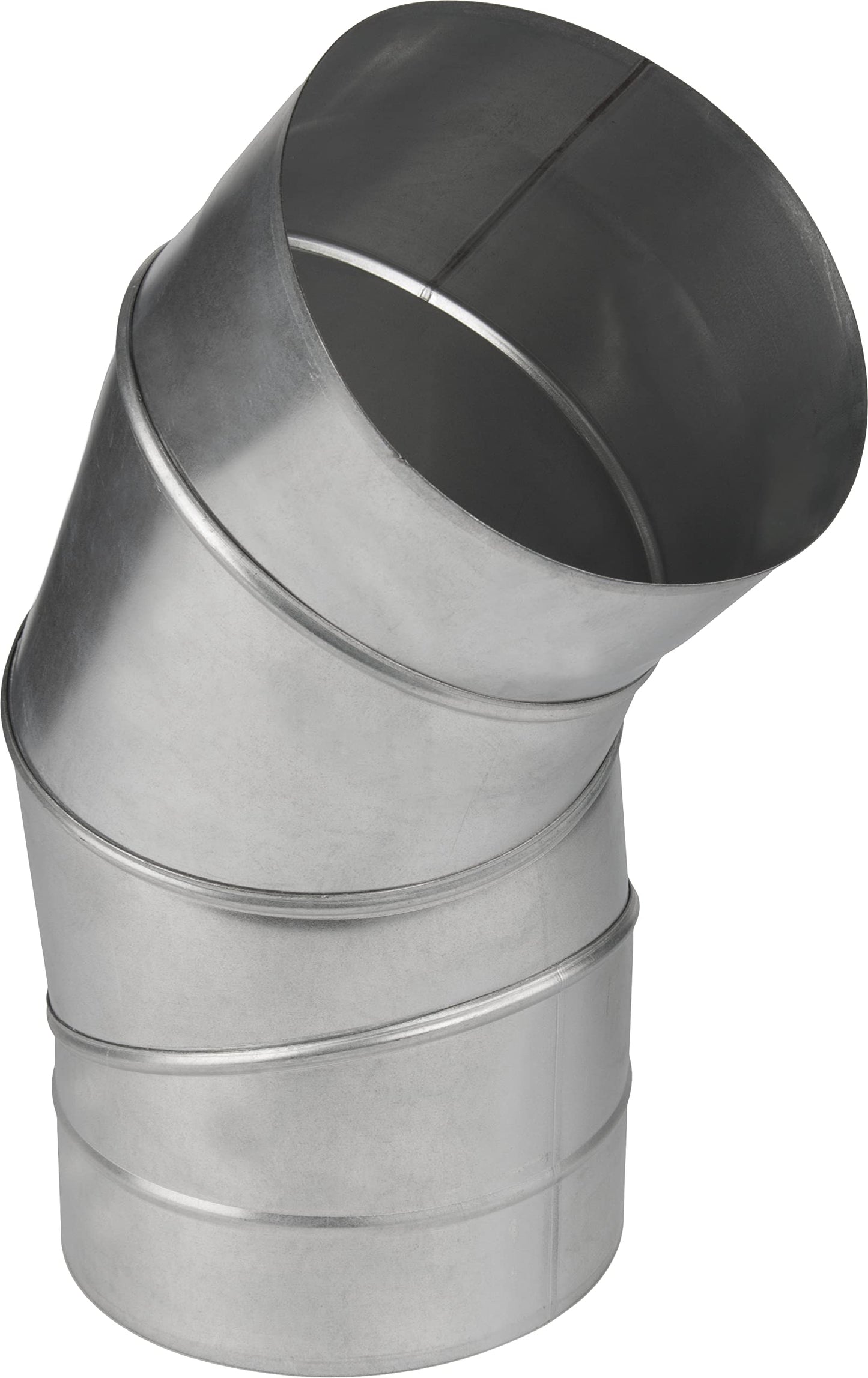 Ofenrohr Bogen 45° mit Drosselklappe, 100mm, Rohrbogen 45°