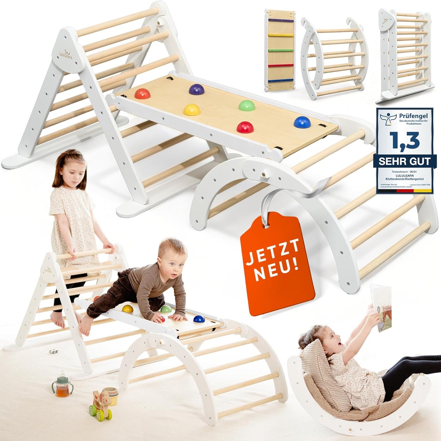 Kletterdreieck & Klettergerüst, 3T-Weiß