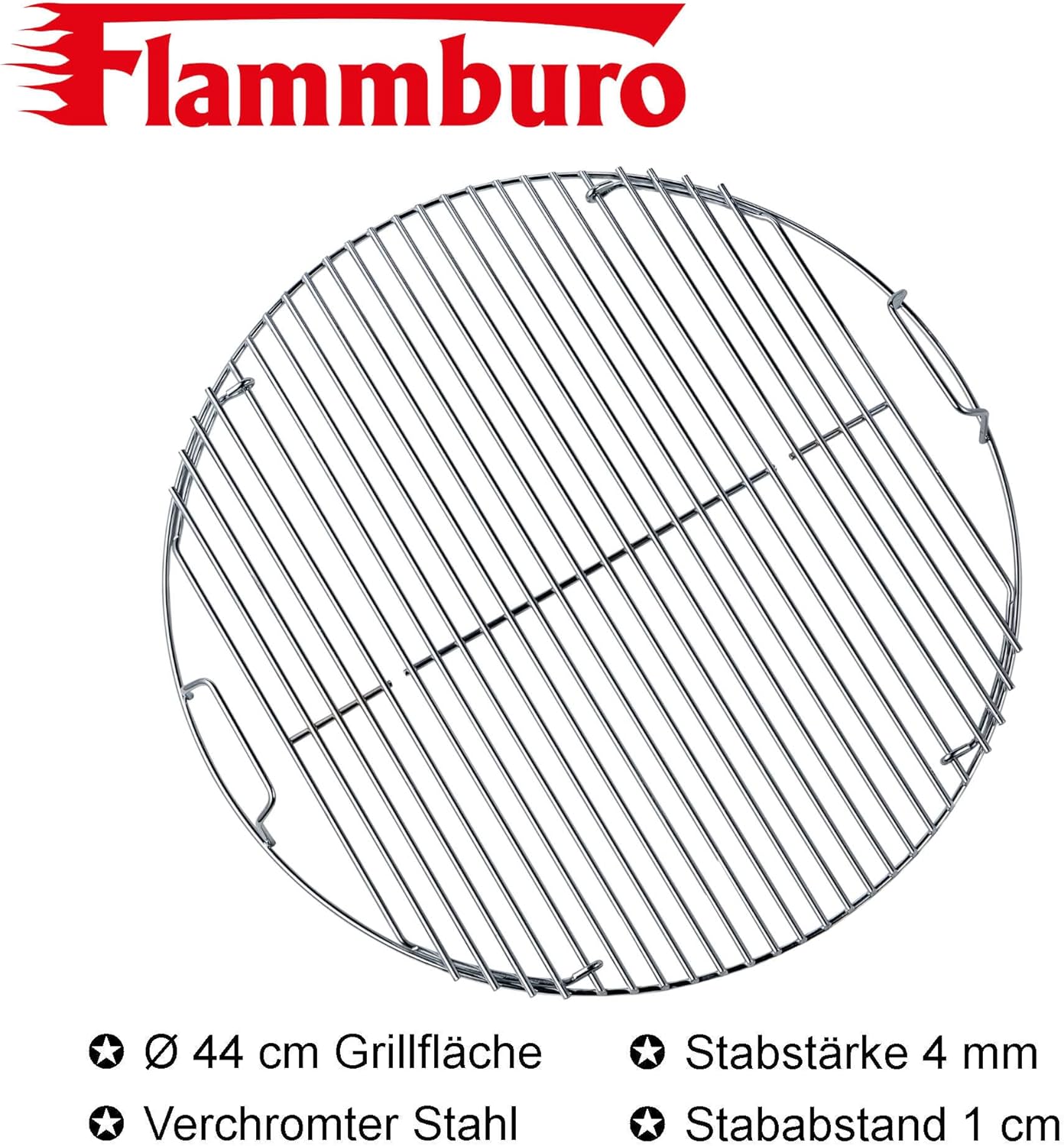 Runder Grillrost für Kugelgrill, 47 cm Geräte / 44 cm Grillfläche