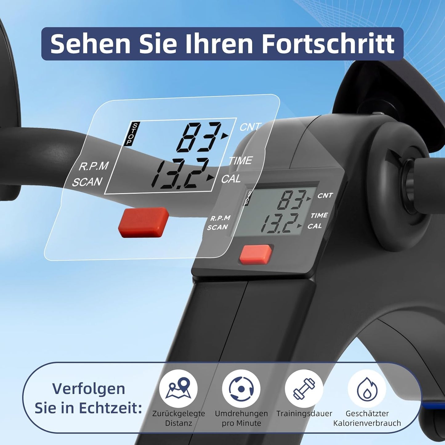 Mini Heimtrainer X1225 für Arm- und Beintraining, X1225