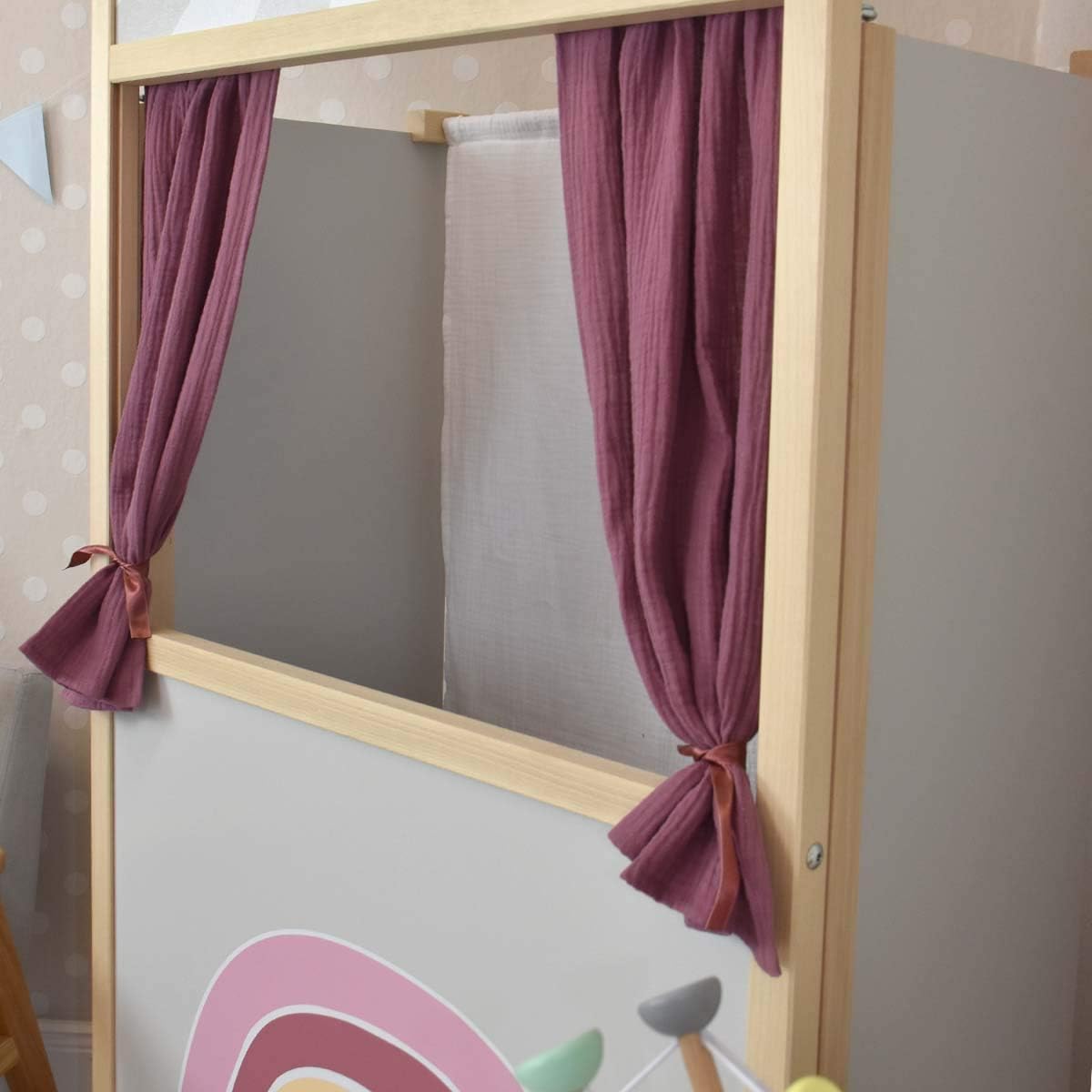 Puppentheater für Kinder, Grau Beere