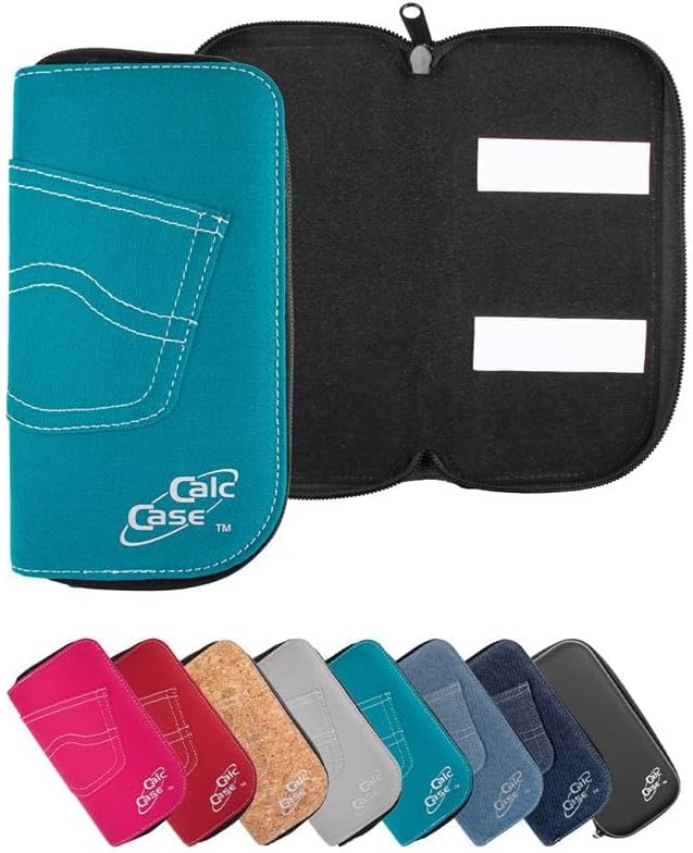 Wissenschaftlicher Schulrechner mit Schutztasche, Türkis