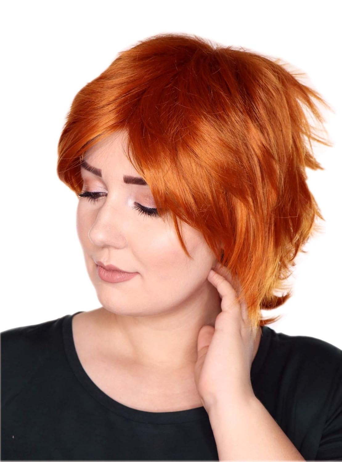 Kurzhaarperücke C178, orange