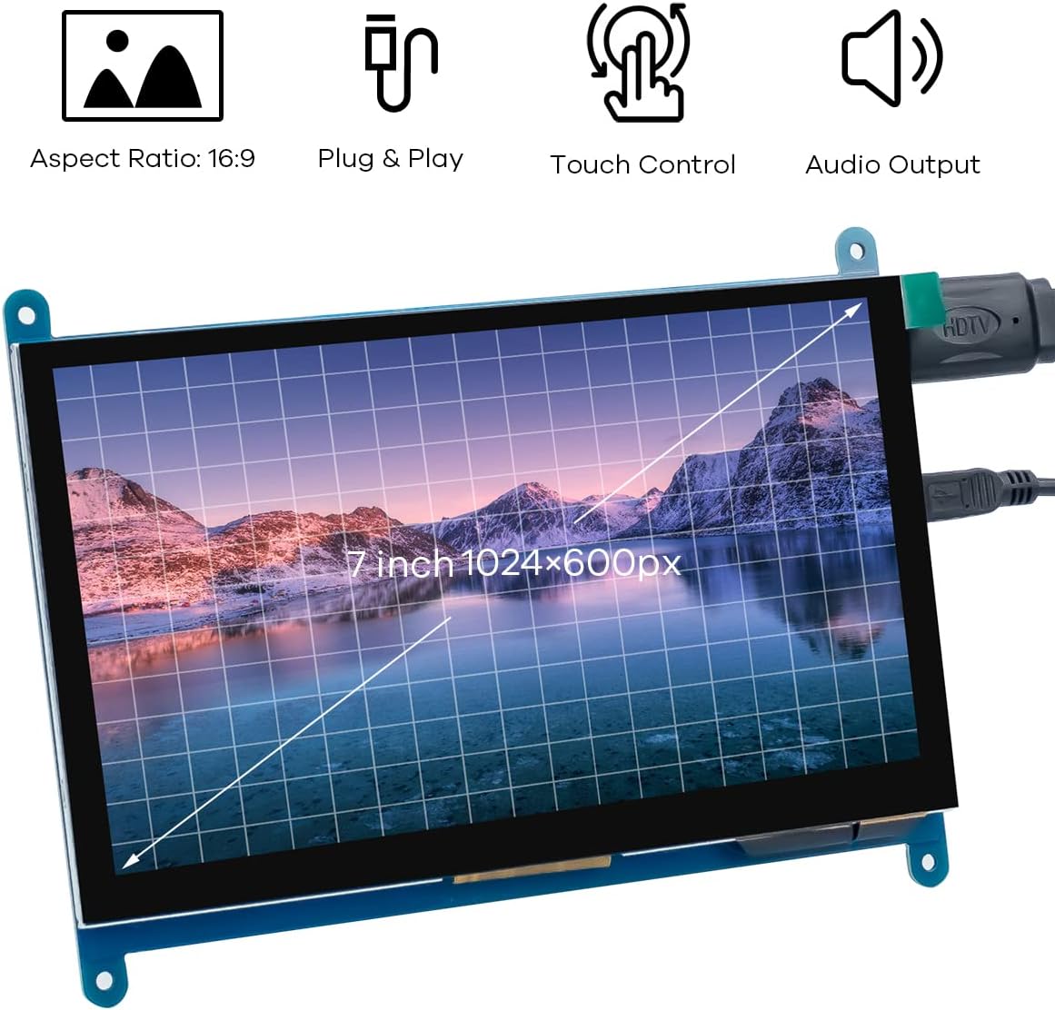 7 Zoll Touchscreen Display für Raspberry Pi, 7inch
