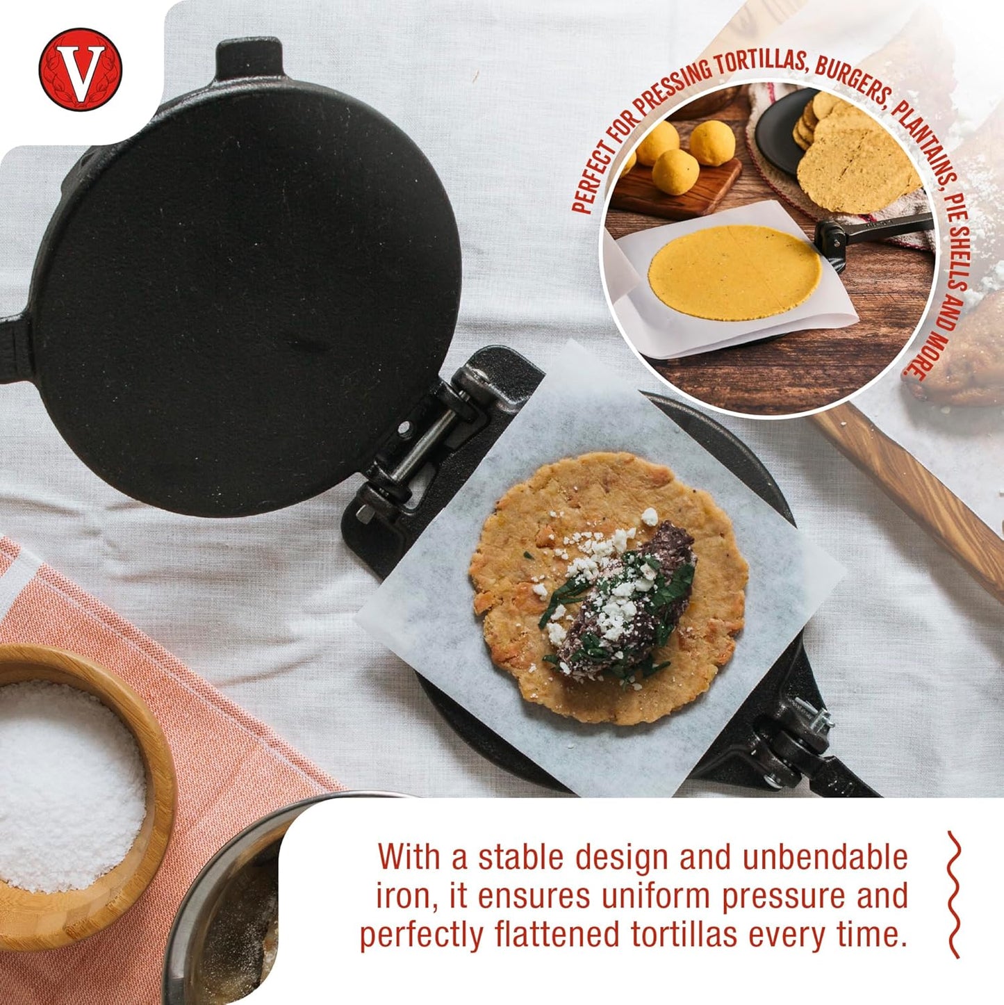 Tortilla Presse, 6.5 Inch