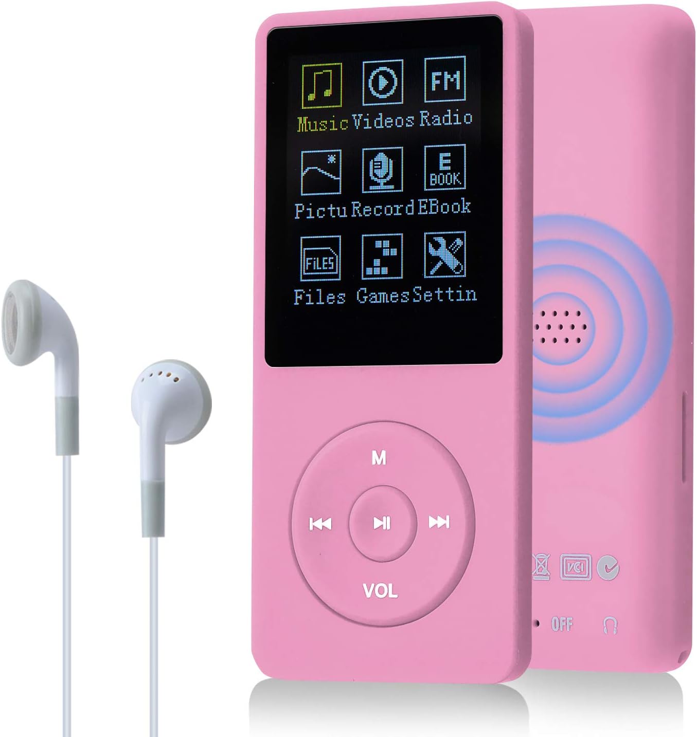 Slim Music Player, 8G, Rosa