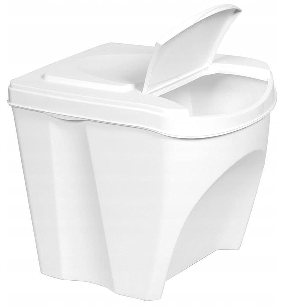 3er-Set Mülltrennsystem, 3 x 25L Weiss