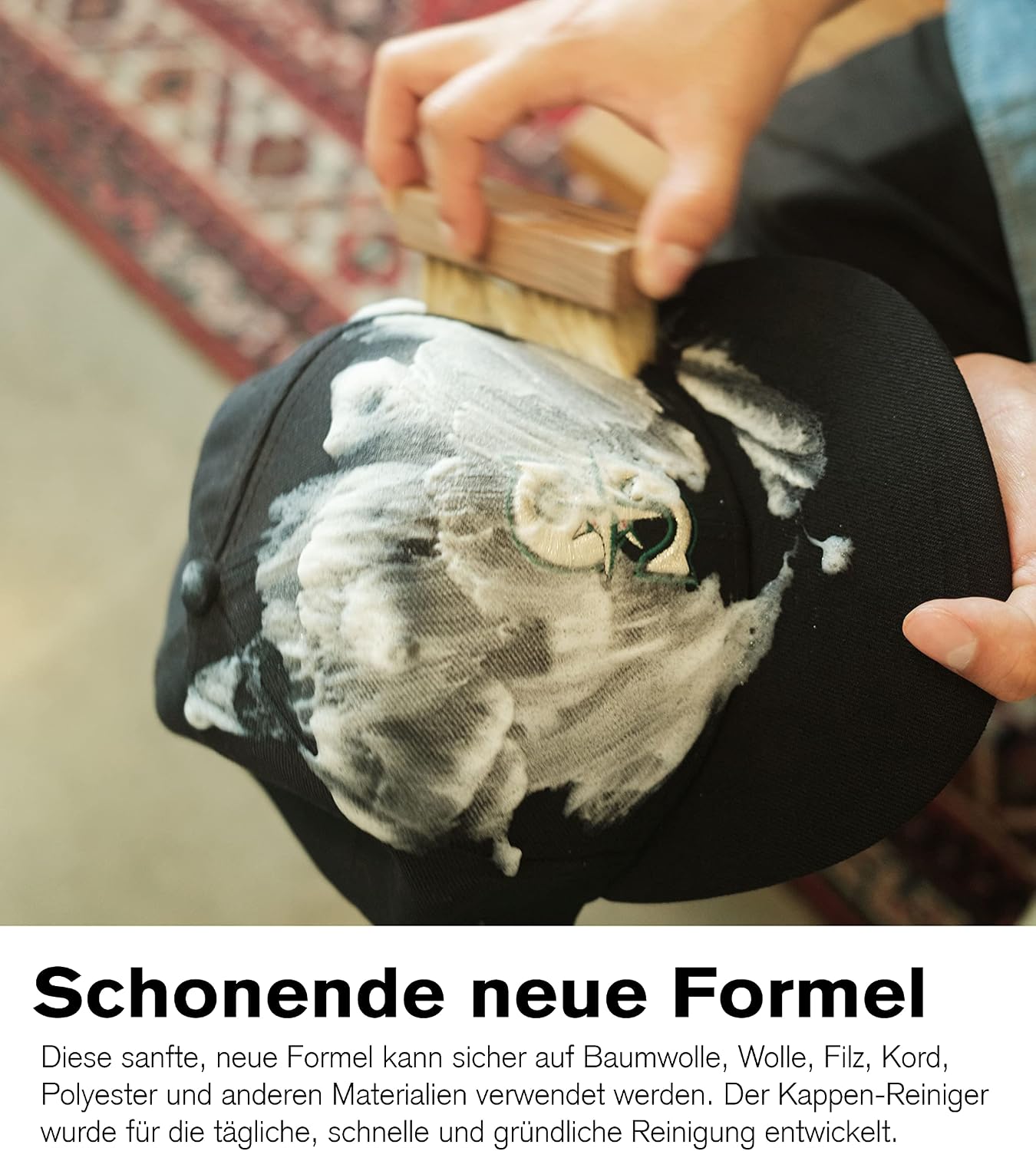 Hut-Pflegeset mit Schaumreiniger und Bürste, Hut-Pflegeset