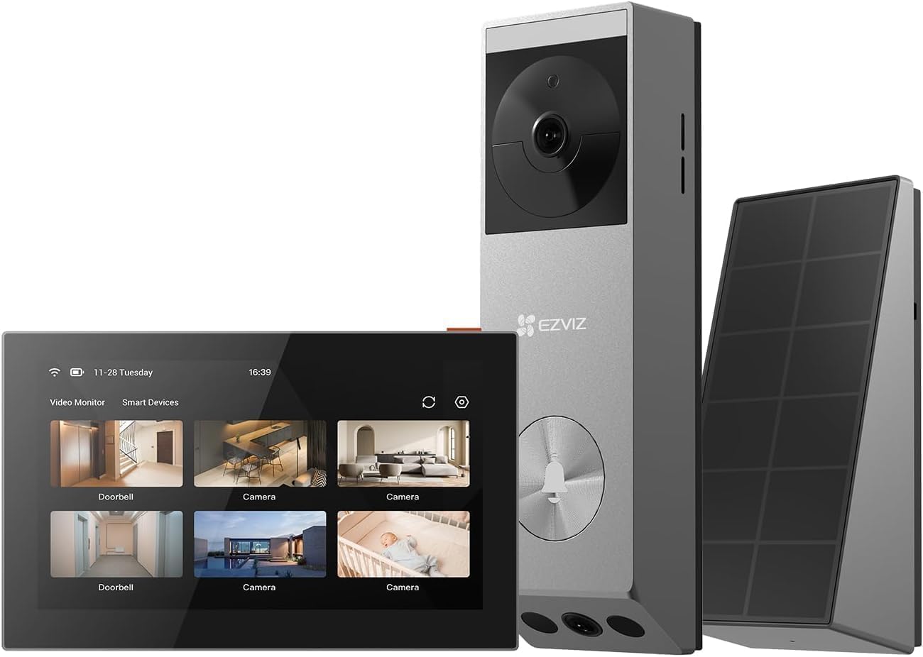 Kabellose Smart-Türklingel mit Bildschirm EP3x Pro+SD7, EP3x mit Touchscreen