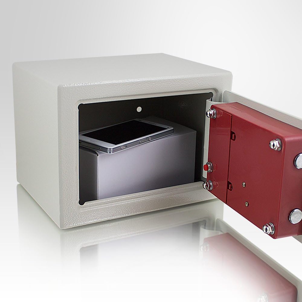 Elektronischer Minisafe, Lichtgrau