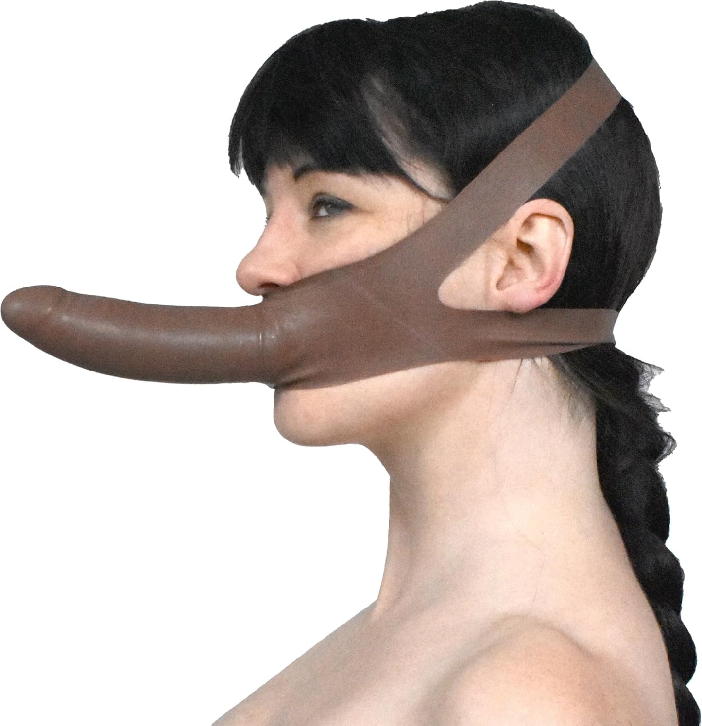 BDSM Dildo Mundknebel, Braun