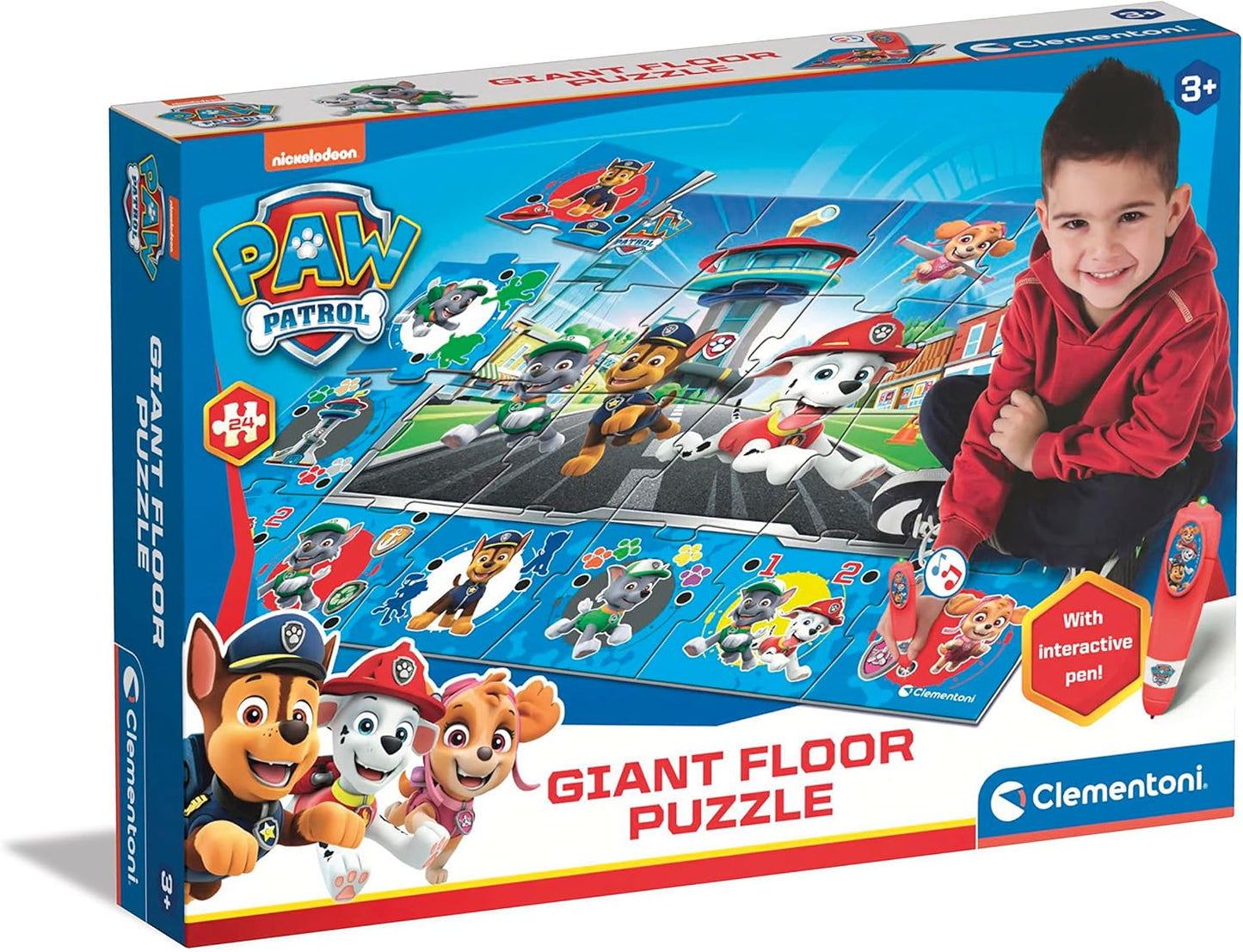 Quiz-Bodenpuzzle mit Elektronischem Stift (70x100 cm), Paw Patrol