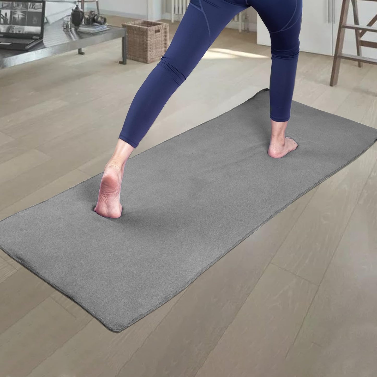 Yoga Handtuch, Grau