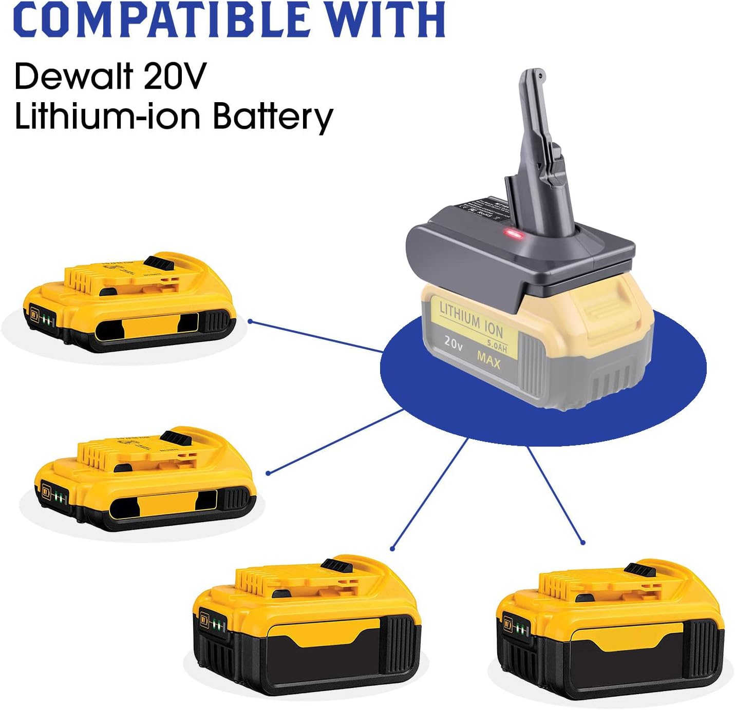Batterieadapter, DW20V8