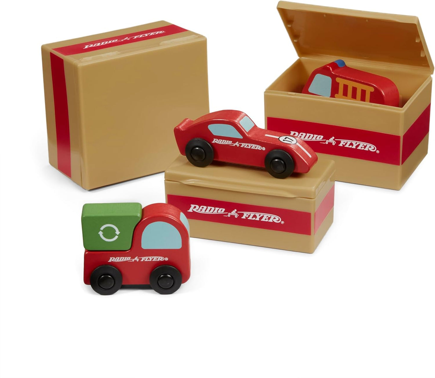 Rutschfahrzeug Ride & Deliver Truck inkl. Spielzeugautos