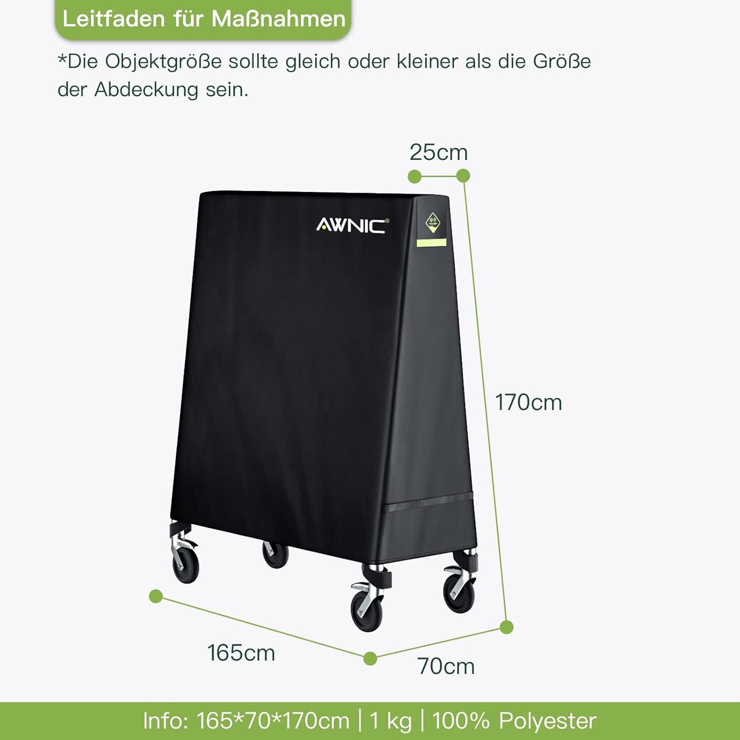 Tischtennisplatte Abdeckung