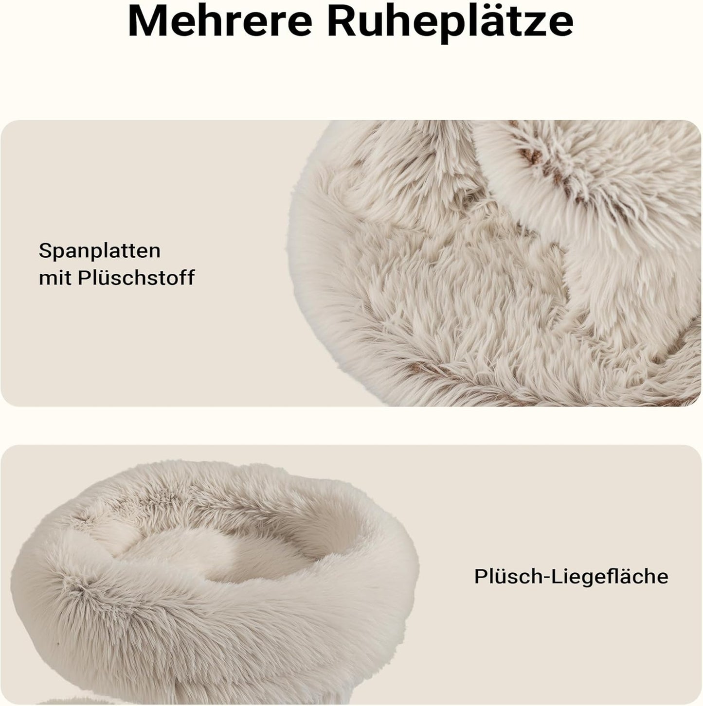 Kratzbaum mit Sisal und Spielball, 74cm