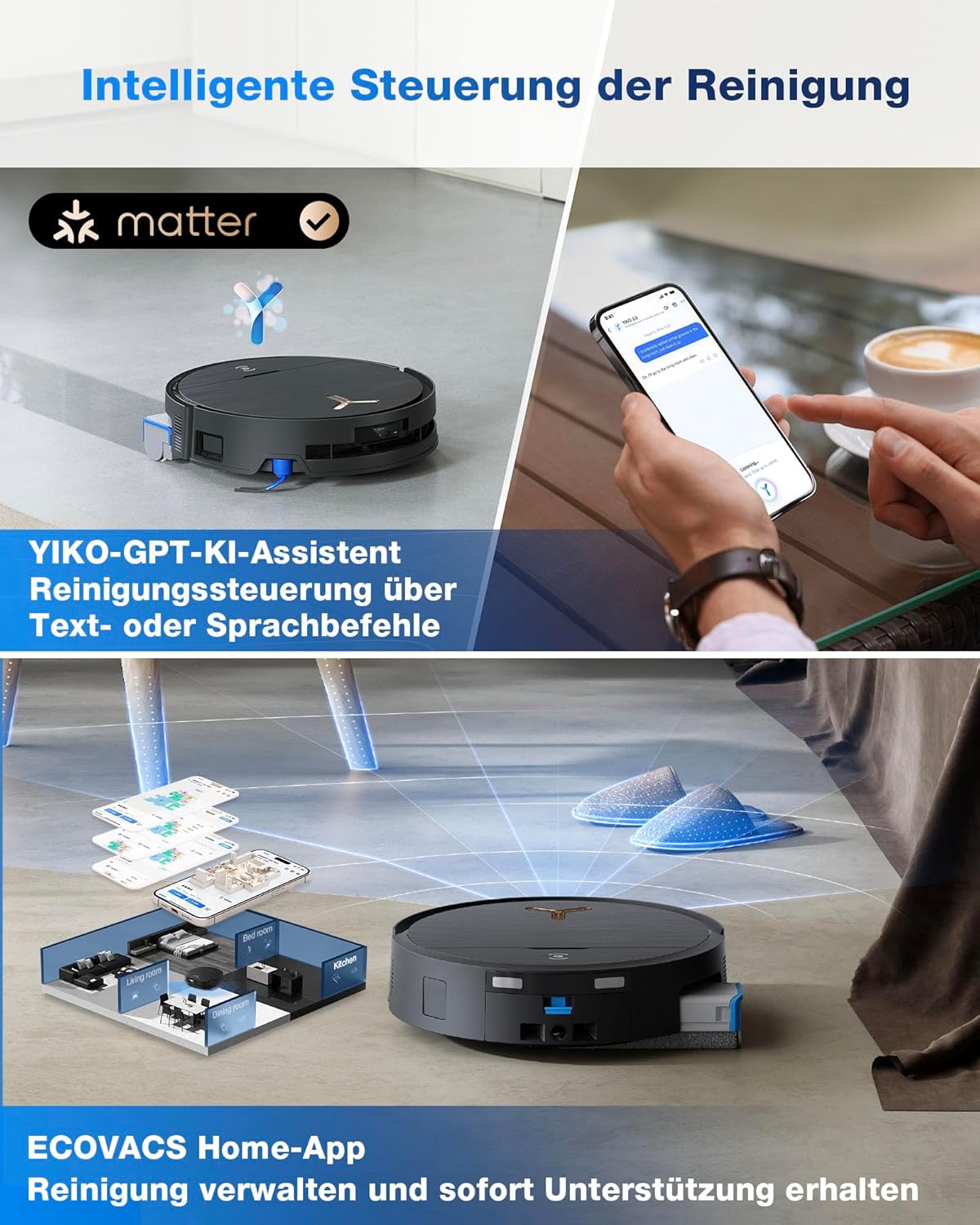 DEEBOT X9 PRO Saugroboter mit Wischfunktion