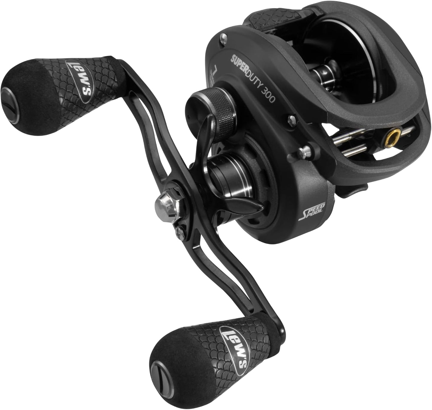 SuperDuty Rechtshänder-Baitcast-Rolle 300 Geschwindigkeit 7,2:1, 7,2:1 Rechtshänder-Baitcast-Rolle, 190/14 - 35"