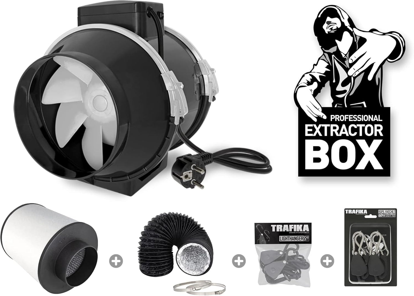 Extractor Kit für Growbox Belüftung und Geruchskontrolle