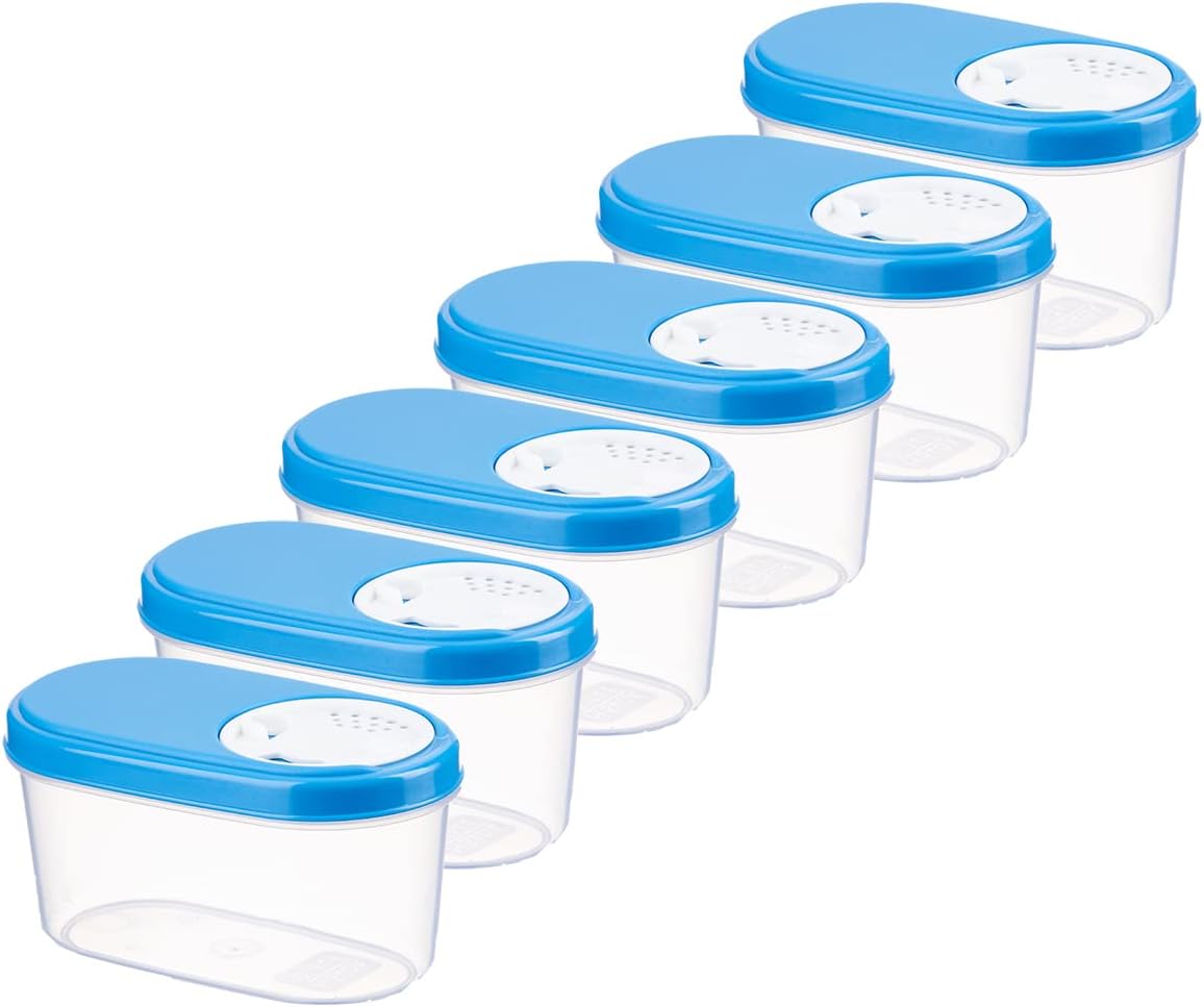6-teiliges Schüttdosen-Set für Gewürze, 0,14l (6 pièces) Blau