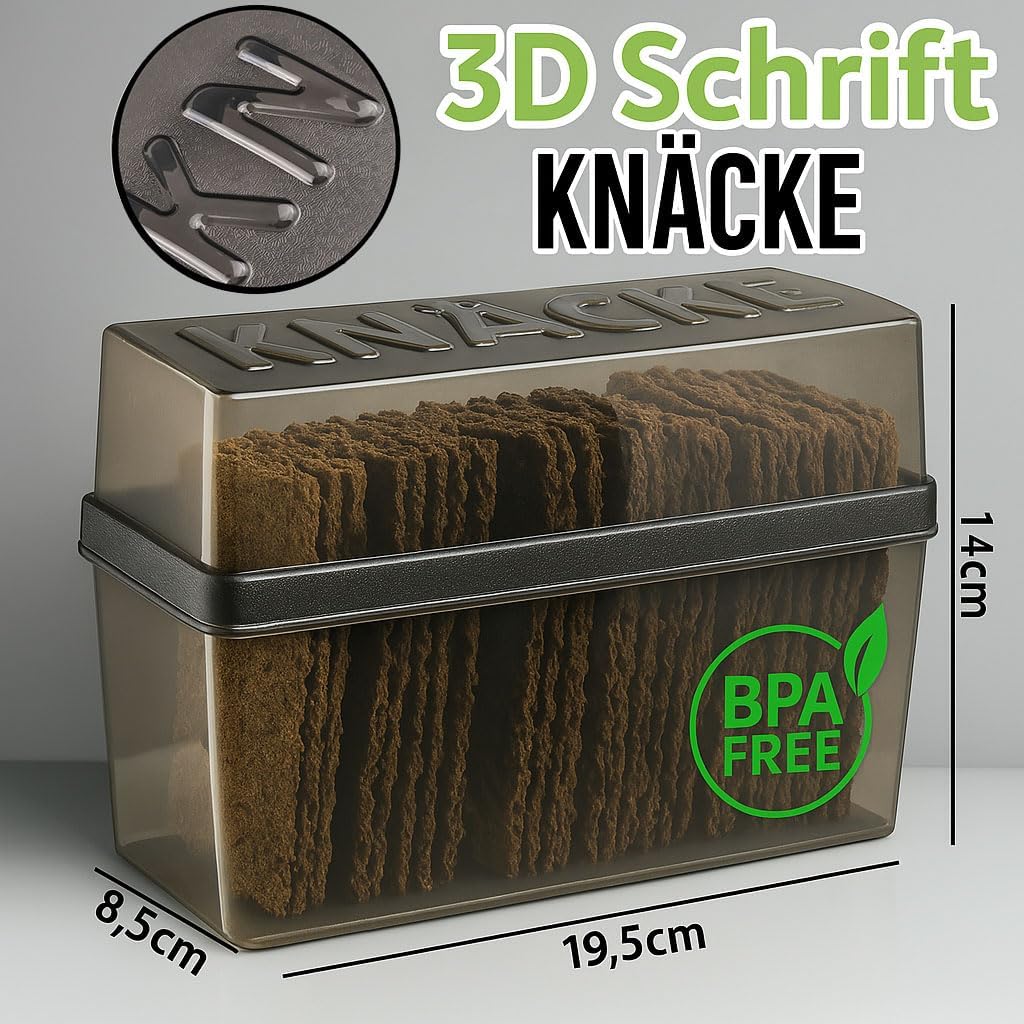 2er-Set Knäckebrot-Aufbewahrungsbox, 2 Stück - Mix