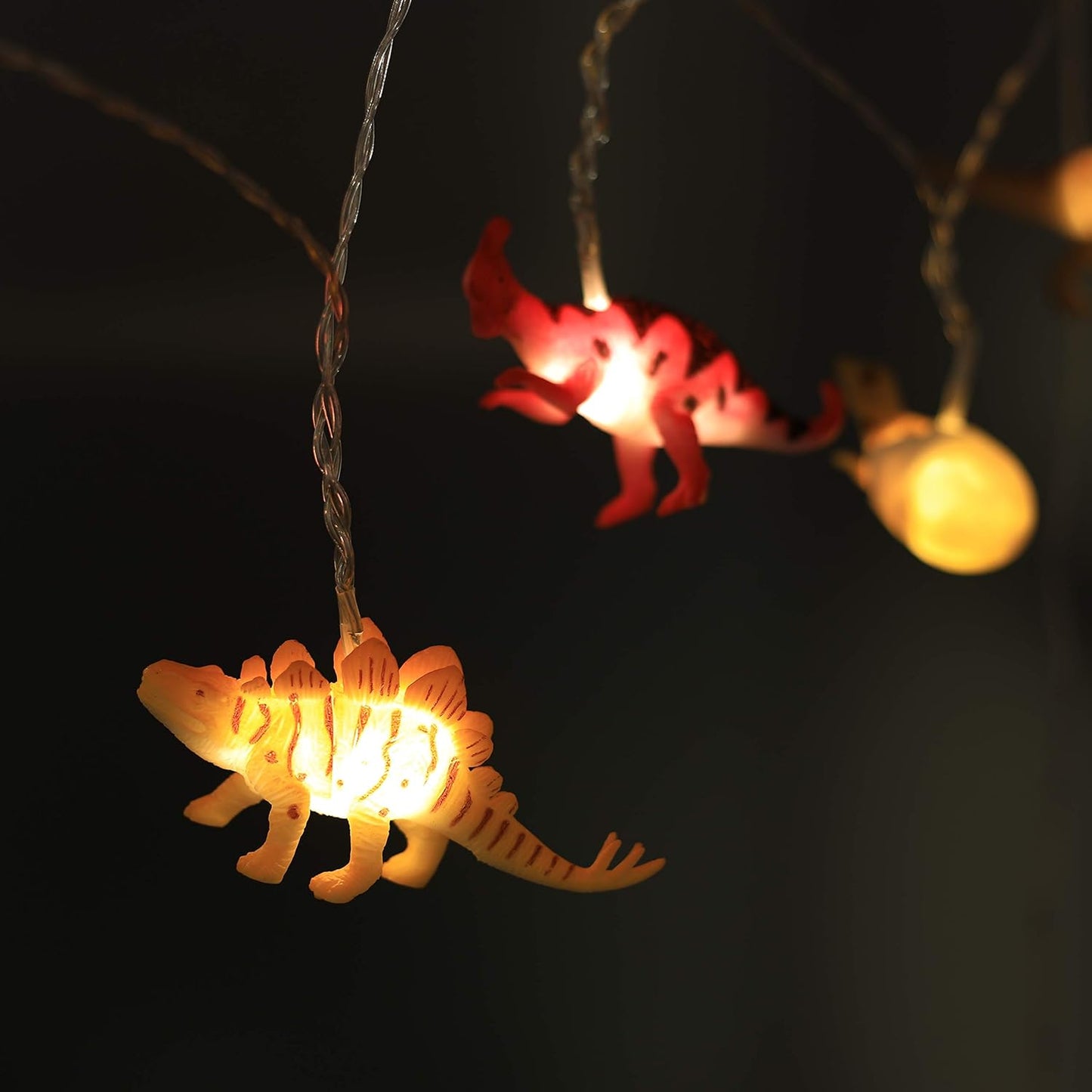 Dino Lichterkette, Stecker - 12 Dinos - Schalter