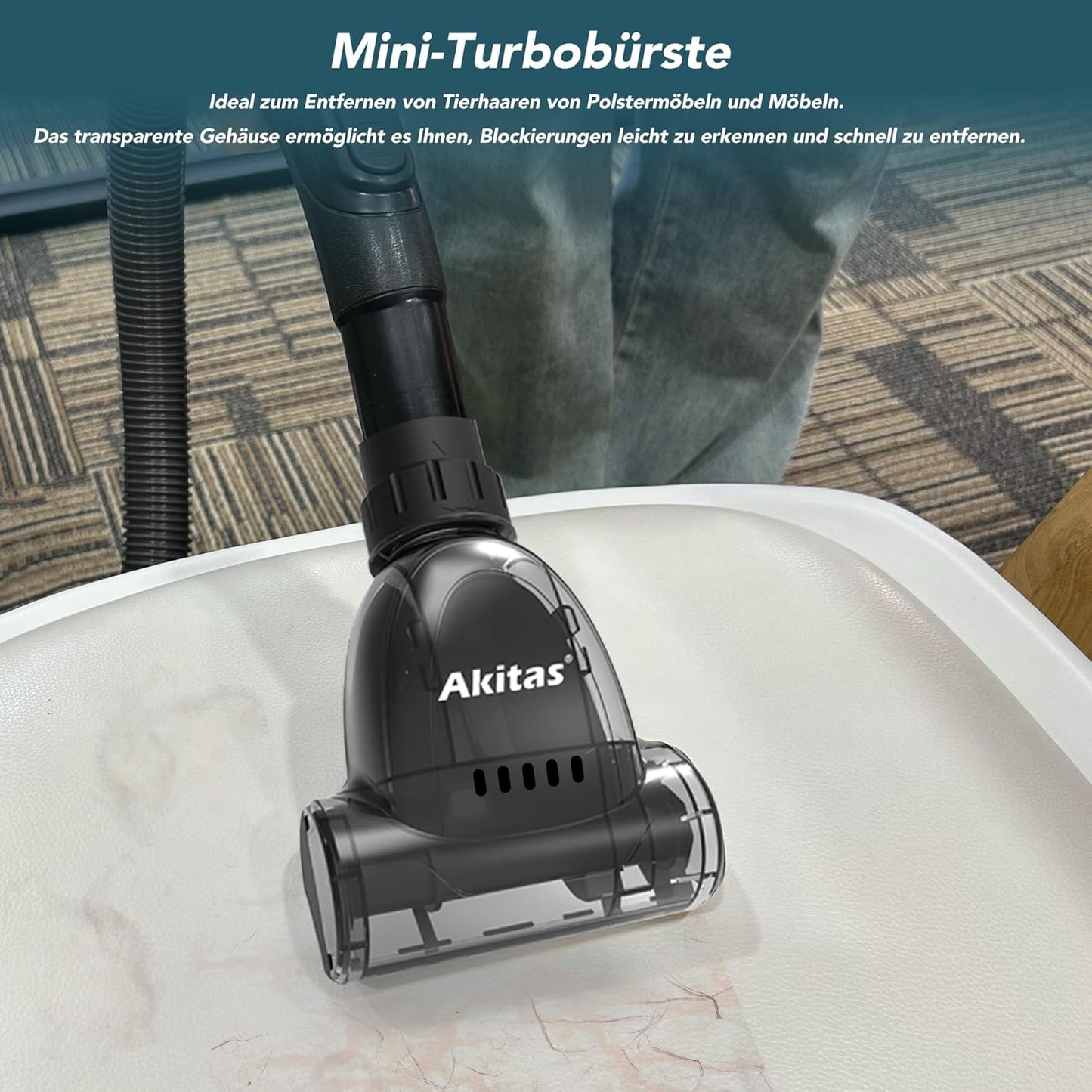 C5 Turbo Beutelstaubsauger mit Tierhaarbürste, C5 Turbo
