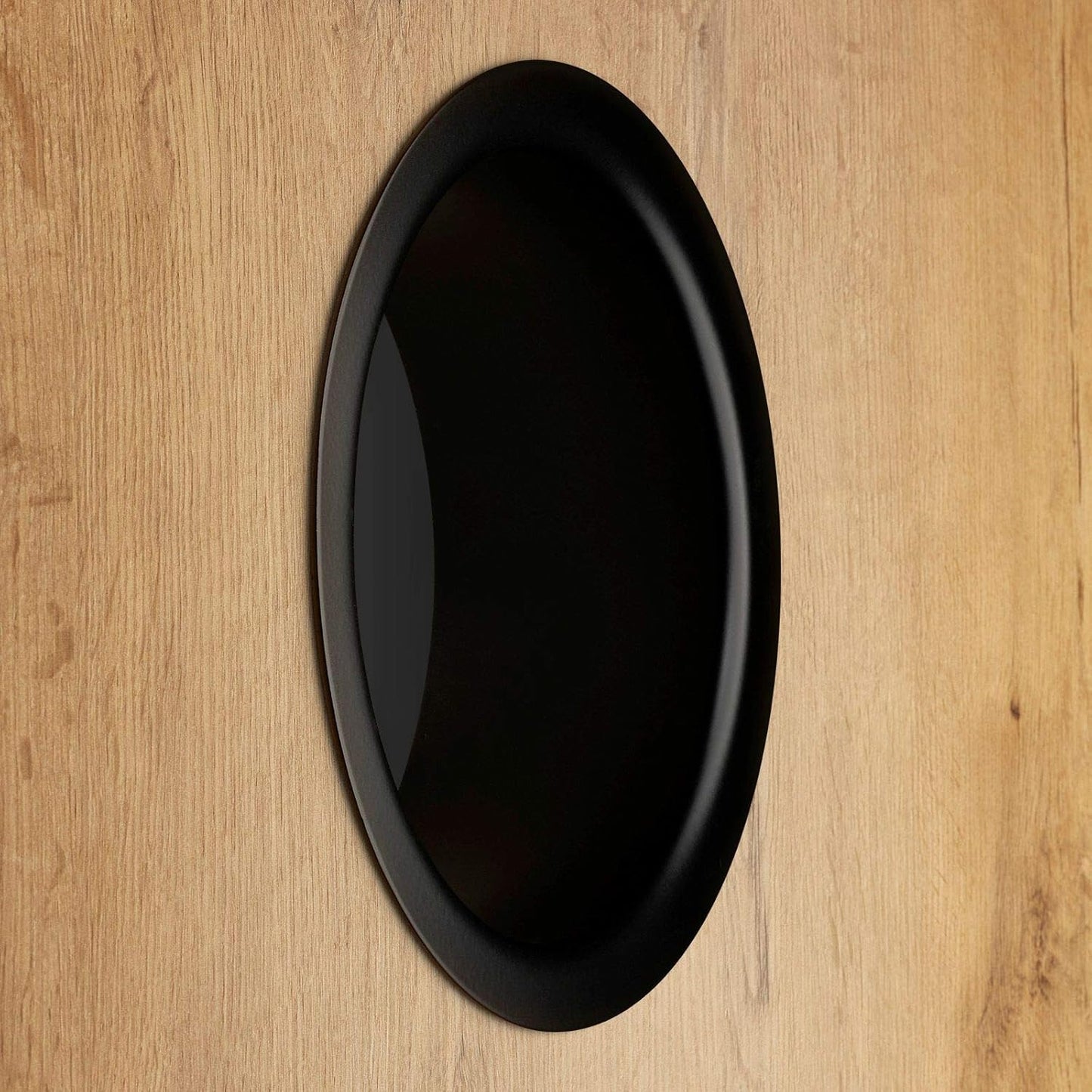 Einbau-Müll-Einwurfhülse, 180 x 70 mm (Bohrung 150 mm) ; Schwarz Matt